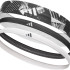 Пов'язка на голову Adidas Hairbands (Graphic) 3pk чорний, білий Уні One Size ADAC-16161