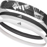 Пов'язка на голову Adidas Hairbands (Graphic) 3pk чорний, білий Уні One Size ADAC-16161