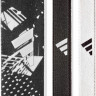 Пов'язка на голову Adidas Hairbands (Graphic) 3pk чорний, білий Уні One Size ADAC-16161