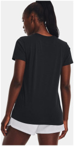Футболка UA W SPORTSTYLE LOGO SS чорний Жін MD 1356305-001