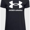Футболка UA W SPORTSTYLE LOGO SS чорний Жін MD 1356305-001