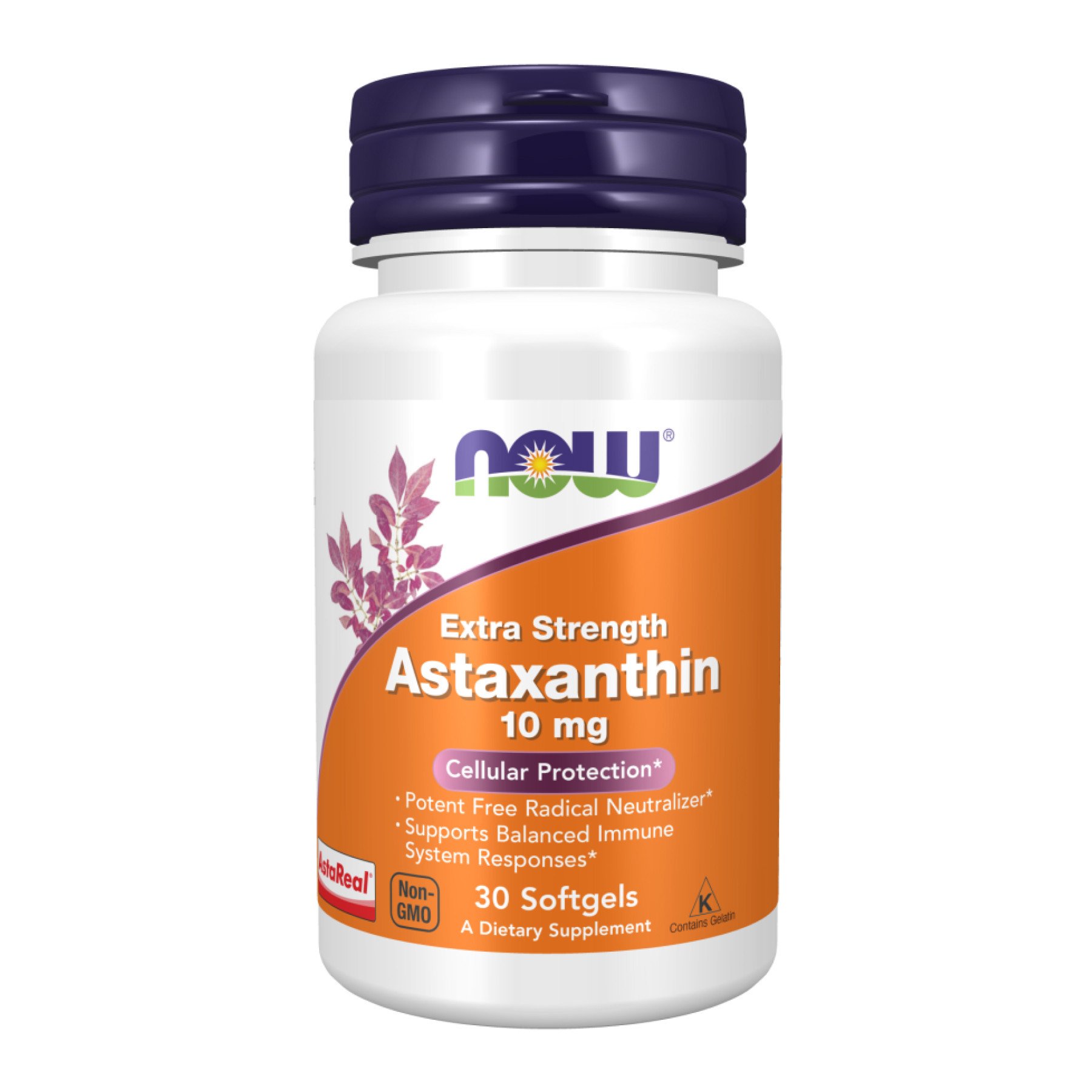Софт гелеві капсули Now Foods Astaxanthin Extra Strength 10mg - 30 softgels 2023-10-4505