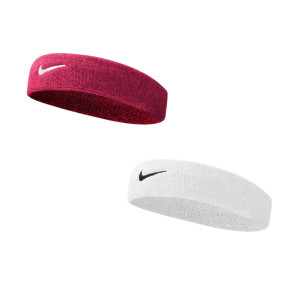 Пов'язка на голову комплект Nike 2 (біла+рожева) NNN07-101-639 NNN07-101-639