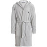 Халат Ralph Lauren Brushed Fleece Hooded Robe Andover Heather black P291RL