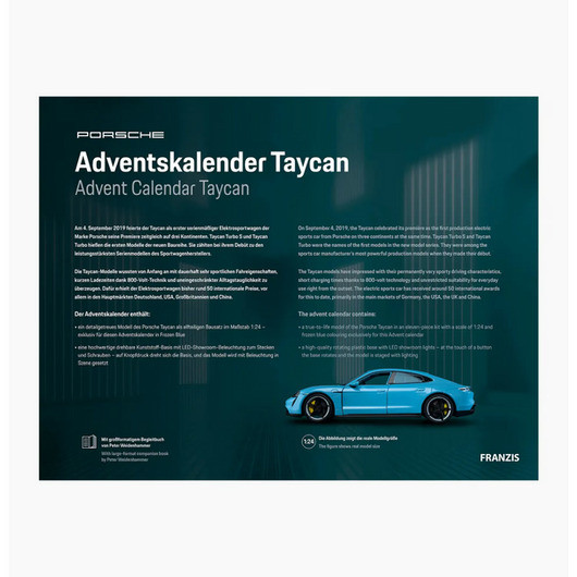 Адвент-календар Porsche Taycan MAP09680022