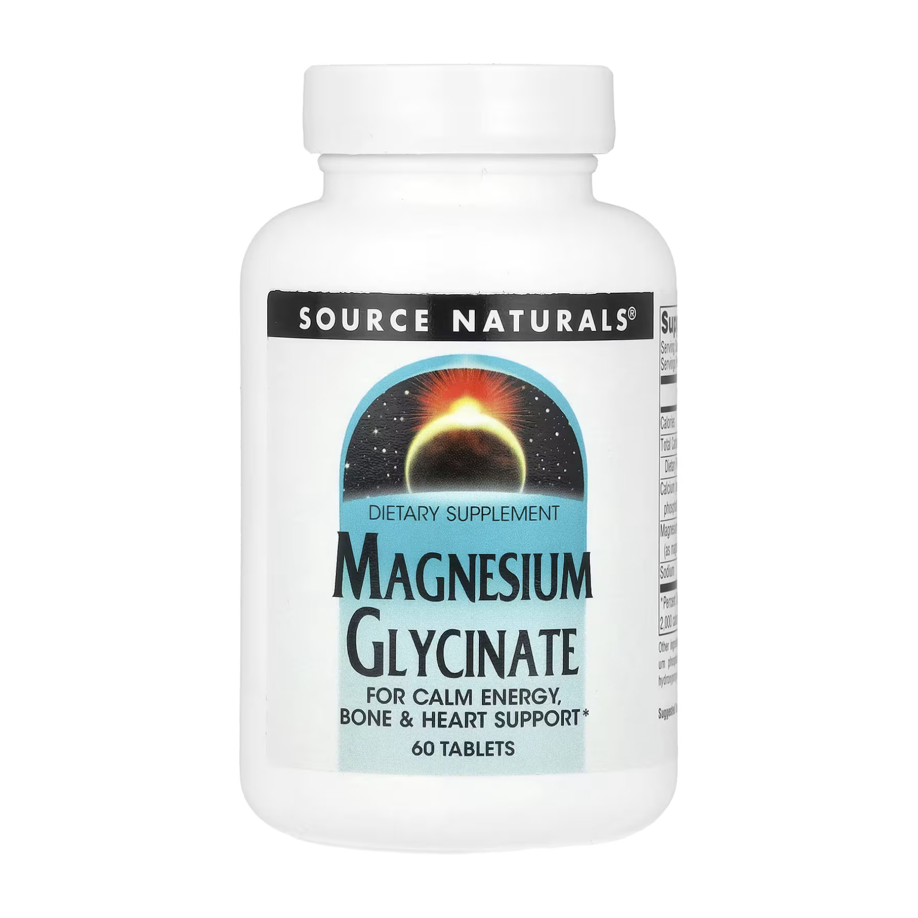 Таблетки Source Naturals Magnesium Glycinate - 60 tabs 2023-10-4632