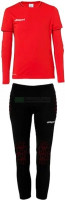 Футбольна форма воротарська дитячий Uhlsport Save Goalkeeper Set Junior червоно-чорний 1005303 04 1005303-04-CH