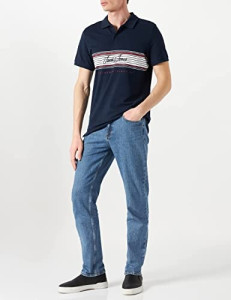 Поло JJLEO POLO SS 12200361-Navy Blazer-Fit:Standard fit Jack&Jones L Темно-синій 12200361-NAVY BLAZER-FIT: