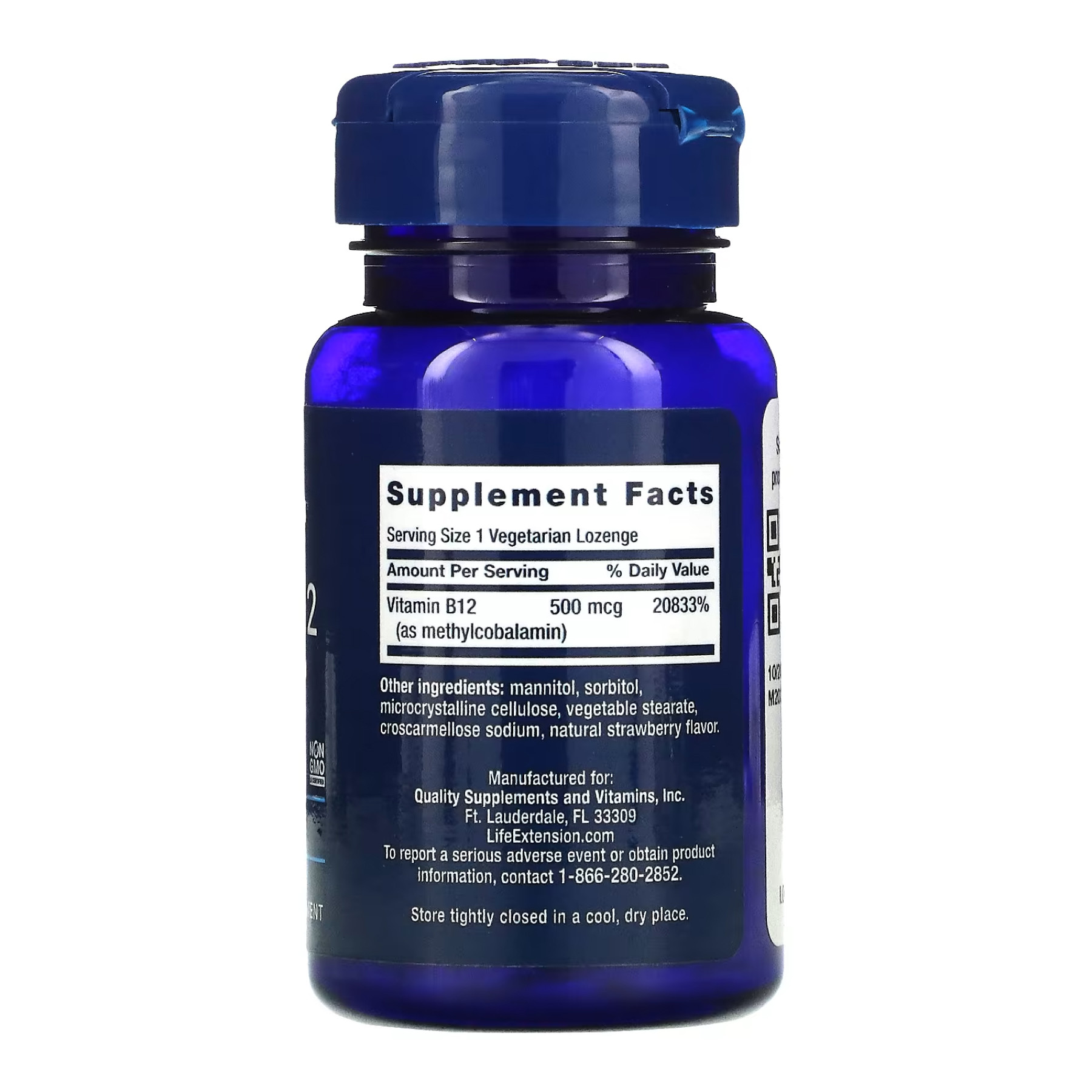 Льодяники B12 500 mcg - 100 lozenges 2022-10-1878