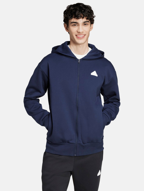 Толстовка M FI DBLKNT FZ IX3903 Adidas L Темно-синій IX3903