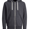 Толстовка JJEHOLMEN SWEAT ZIP HOOD NOOS 12136884-Dark Grey Melange-Fit:REG FIT Jack&Jones L Темно-сі 12136884-DARK GREY MELANG