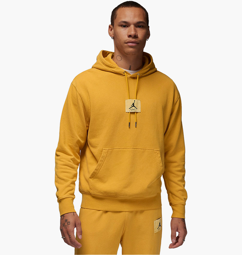 Худі чоловіче Air Jordan Essentials Statement Fleece Washed Pullover Hoodie Yellow FB7290-752