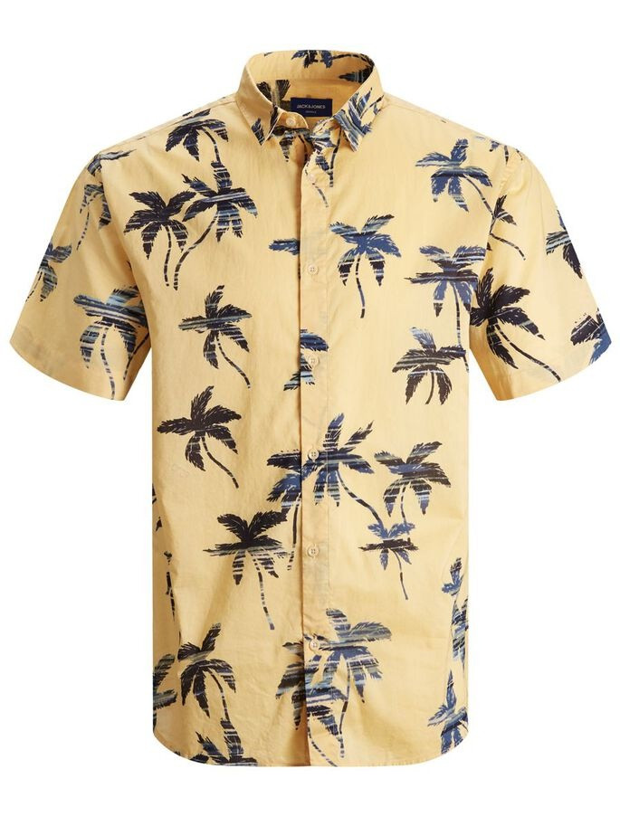 Сорочка JORHAZY SHIRT SS LTN 12187954 Sahara Sun Jack&Jones M Жовтий 12187954SaharaSun
