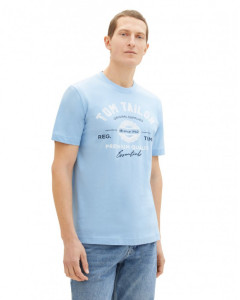 Футболка LOGO TEE MEN'S T-SHIRT 1037735-32245 Tom Tailor L Блакитний 1037735-32245