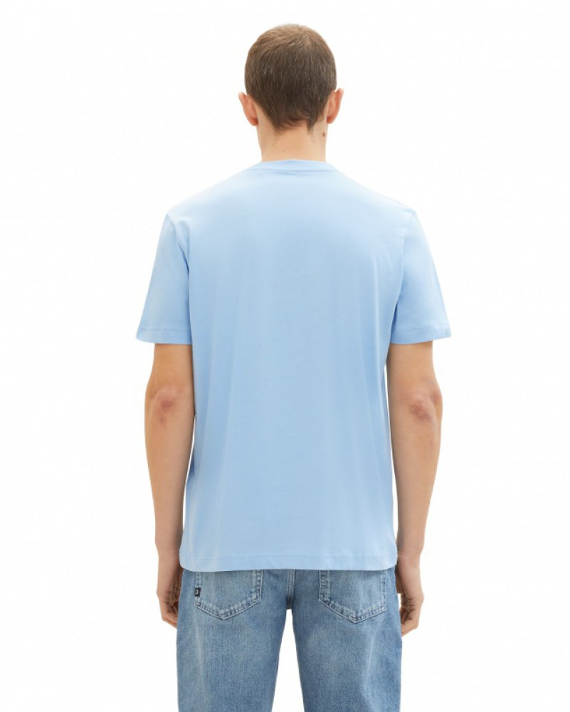 Футболка LOGO TEE MEN'S T-SHIRT 1037735-32245 Tom Tailor L Блакитний 1037735-32245