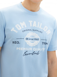 Футболка LOGO TEE MEN'S T-SHIRT 1037735-32245 Tom Tailor L Блакитний 1037735-32245