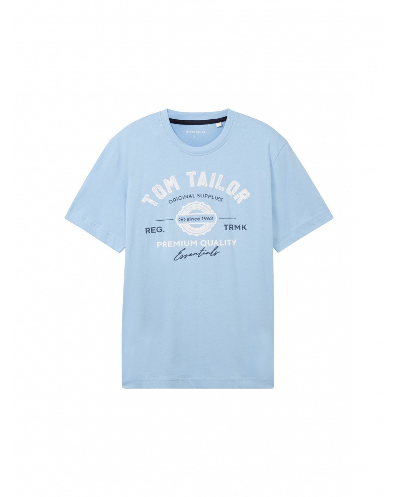 Футболка LOGO TEE MEN'S T-SHIRT 1037735-32245 Tom Tailor L Блакитний 1037735-32245