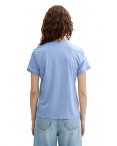 Футболка women's T-shirt 1045543-37106 Tom Tailor L Блакитний 1045543-37106