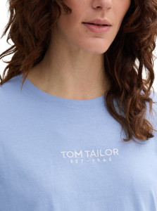 Футболка women's T-shirt 1045543-37106 Tom Tailor L Блакитний 1045543-37106