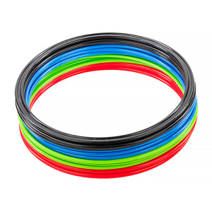 Кільця спортивні 12 шт (3 Червоні+3 Сині+3 Зелені+3 Чорні) AVK3-610-463-302-001