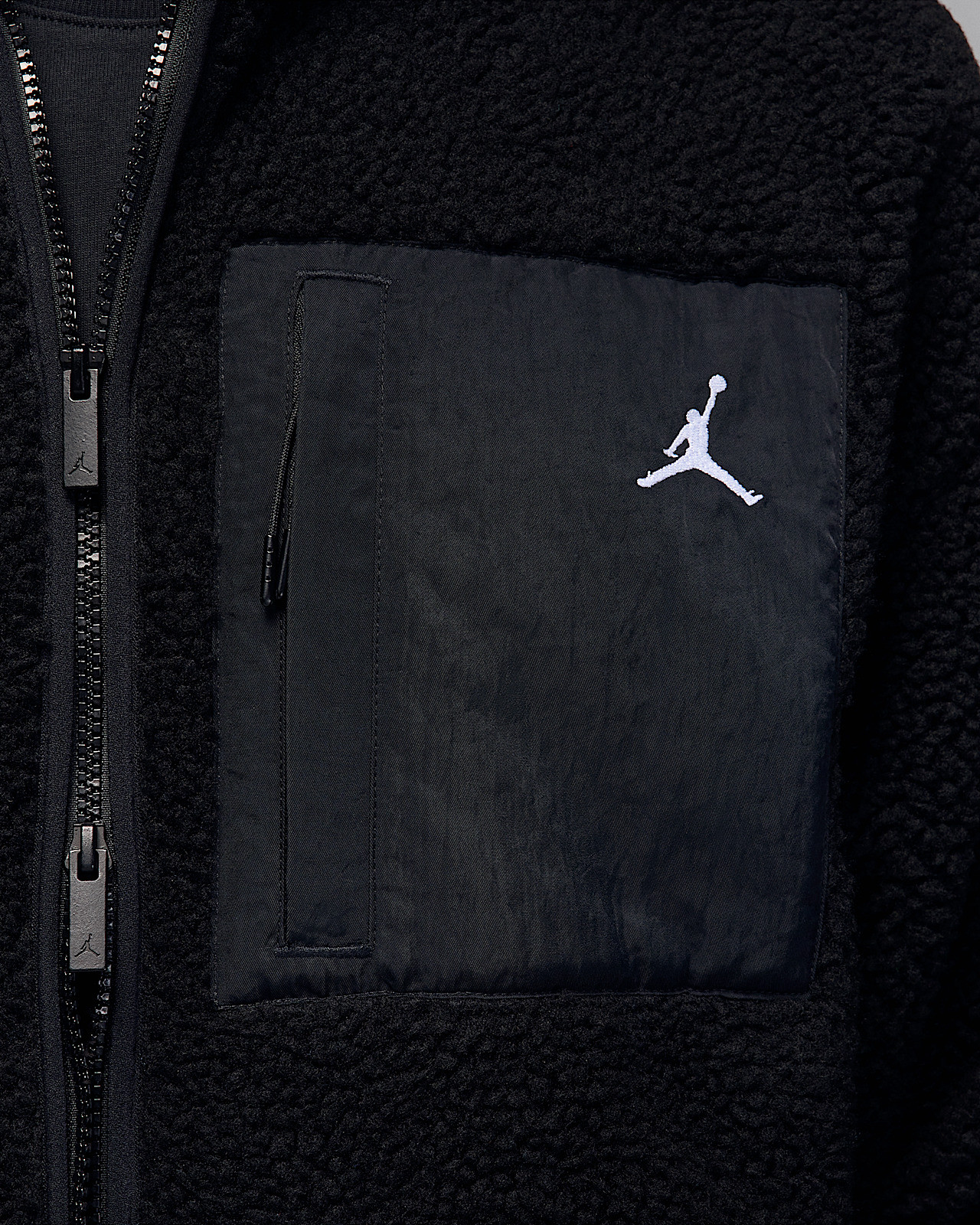 Кофта чоловіча Air Jordan Flt Mtnside Sherpa Black HV0778-010