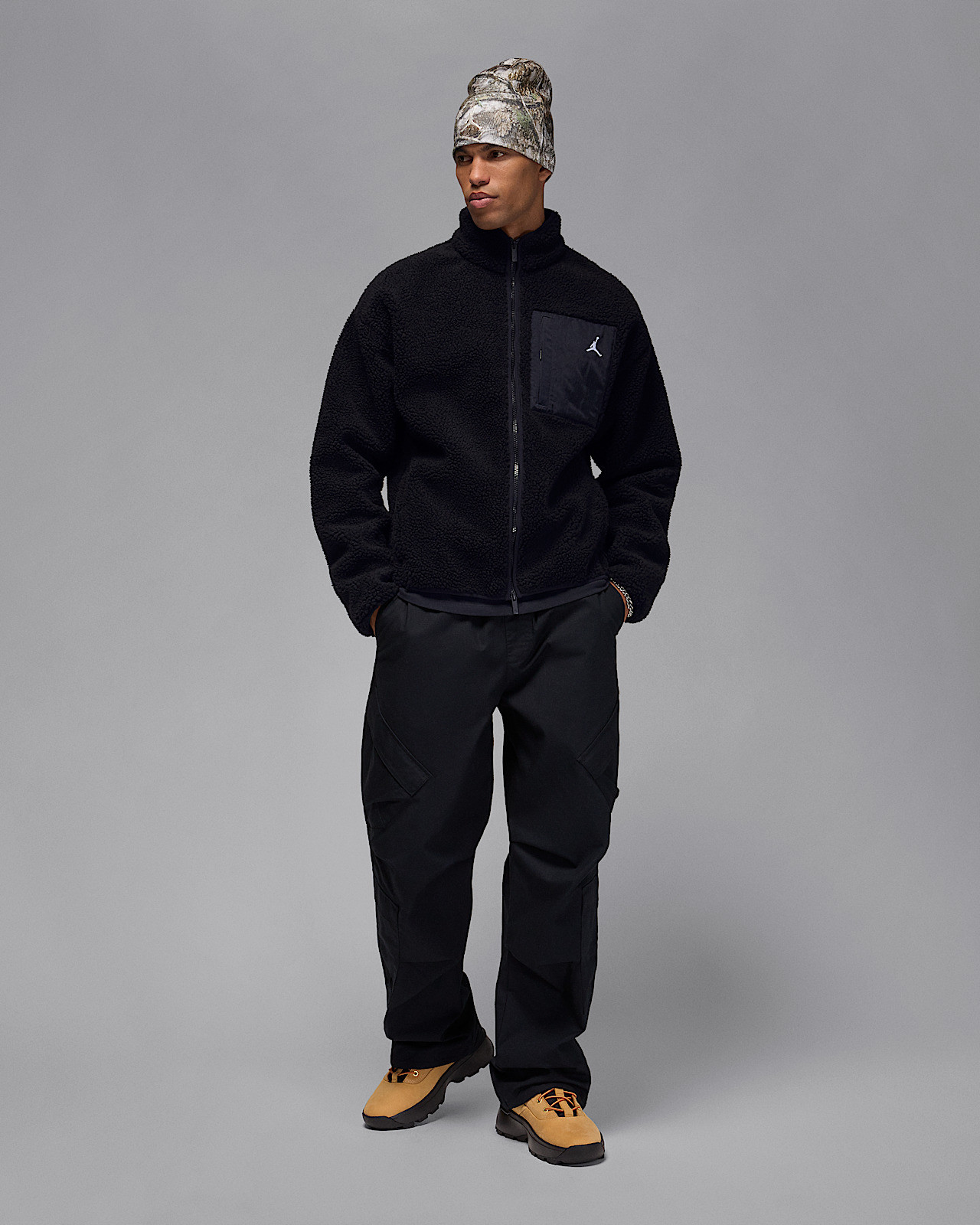 Кофта чоловіча Air Jordan Flt Mtnside Sherpa Black HV0778-010