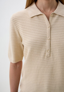 Блуза поло women's cardigan 1045482-21650 Tom Tailor M Бежевий 1045482-21650