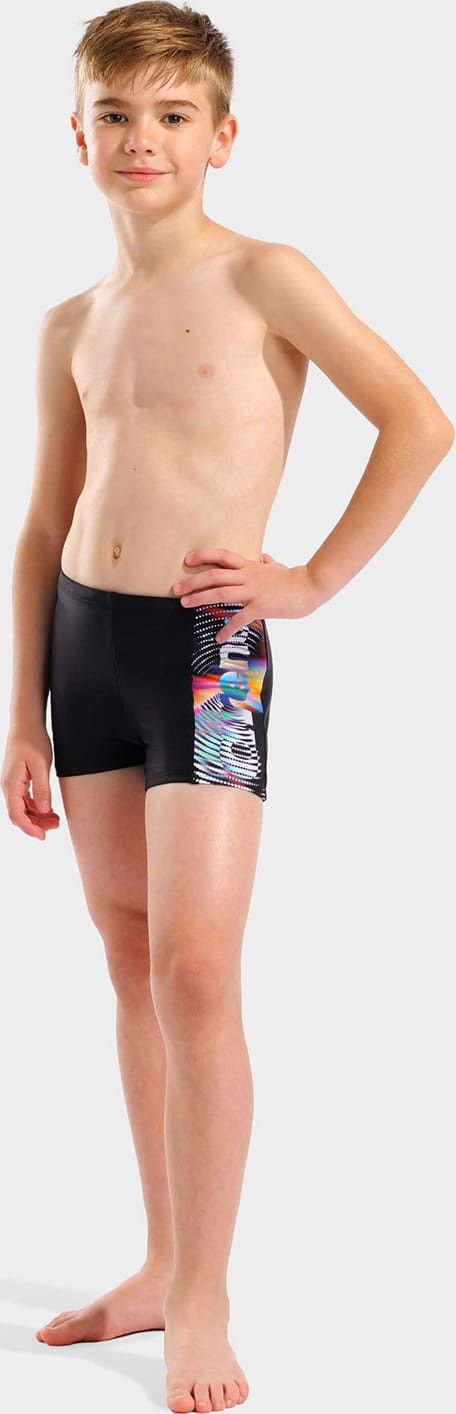 Плавки для хлопчиків Arena LIT LOGO SWIM SHORT чорний 128 см (010692-550) 010692-550