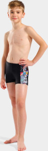 Плавки для хлопчиків Arena LIT LOGO SWIM SHORT чорний 128 см (010692-550) 010692-550
