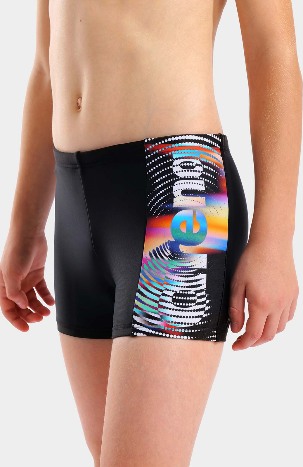 Плавки для хлопчиків Arena LIT LOGO SWIM SHORT чорний 128 см (010692-550) 010692-550