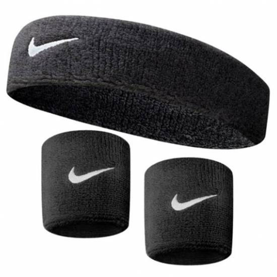 Набір Nike пов`язка + напульсники (чорний) NNN07-NNN04-010 Чорний 1SIZE (92356) NNN07-NNN04-010