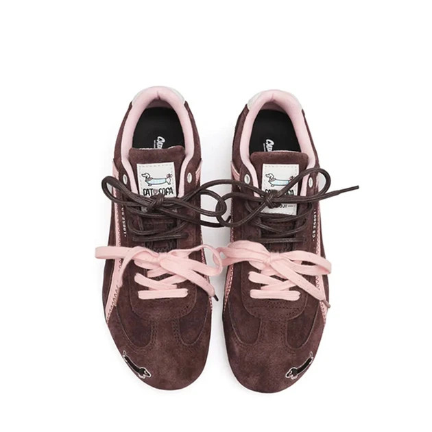 Кросівки Emoji Dachshund Brown/Pink CS-32