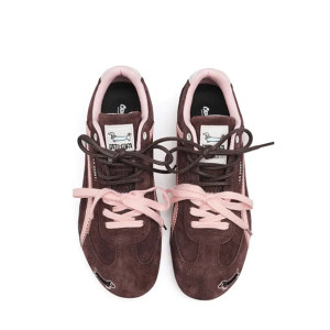 Кросівки Emoji Dachshund Brown/Pink CS-32