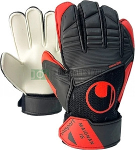 Рукавиці воротарські Uhlsport MIKE MAIGNAN STARTER SOFT чорно-червоні 1011312 01 2000 1011312-01-2000