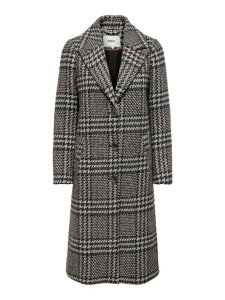 Пальто ONLMINNA LIFE CHECK WOOL COAT CC OTW 15229877-Black-Detail:PUMICE STONE + LGM + DGM ONLY M Ч 15229877-BLACK-DETAIL:PUM