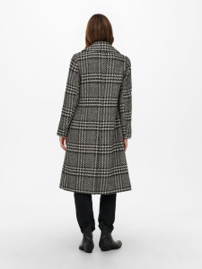 Пальто ONLMINNA LIFE CHECK WOOL COAT CC OTW 15229877-Black-Detail:PUMICE STONE + LGM + DGM ONLY M Ч 15229877-BLACK-DETAIL:PUM