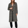 Пальто ONLMINNA LIFE CHECK WOOL COAT CC OTW 15229877-Black-Detail:PUMICE STONE + LGM + DGM ONLY M Ч 15229877-BLACK-DETAIL:PUM