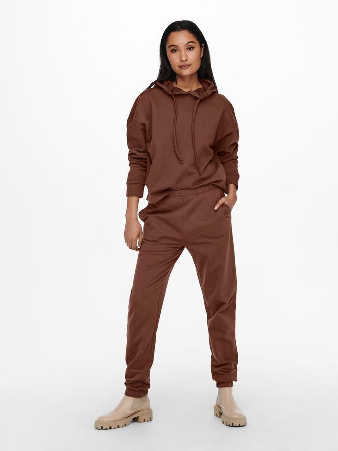Толстовка ONLDREAMER LIFE L/S HOOD SWT NOOS 15241103 Chocolate Fondant ONLY L Коричневий 15241103ChocolateFondant