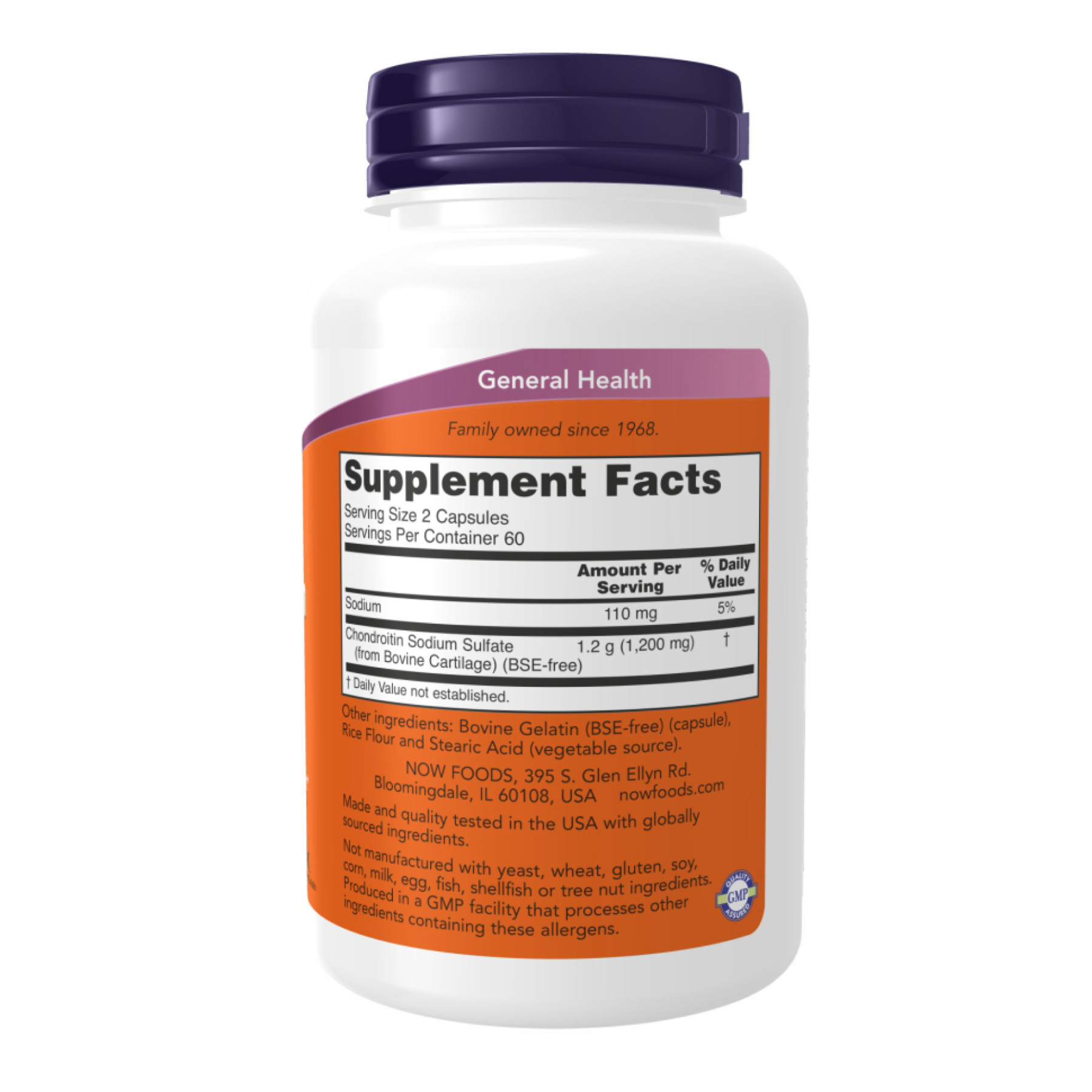 Капсули Chondroitin Sulfate 600mg - 120 caps 2022-10-1386