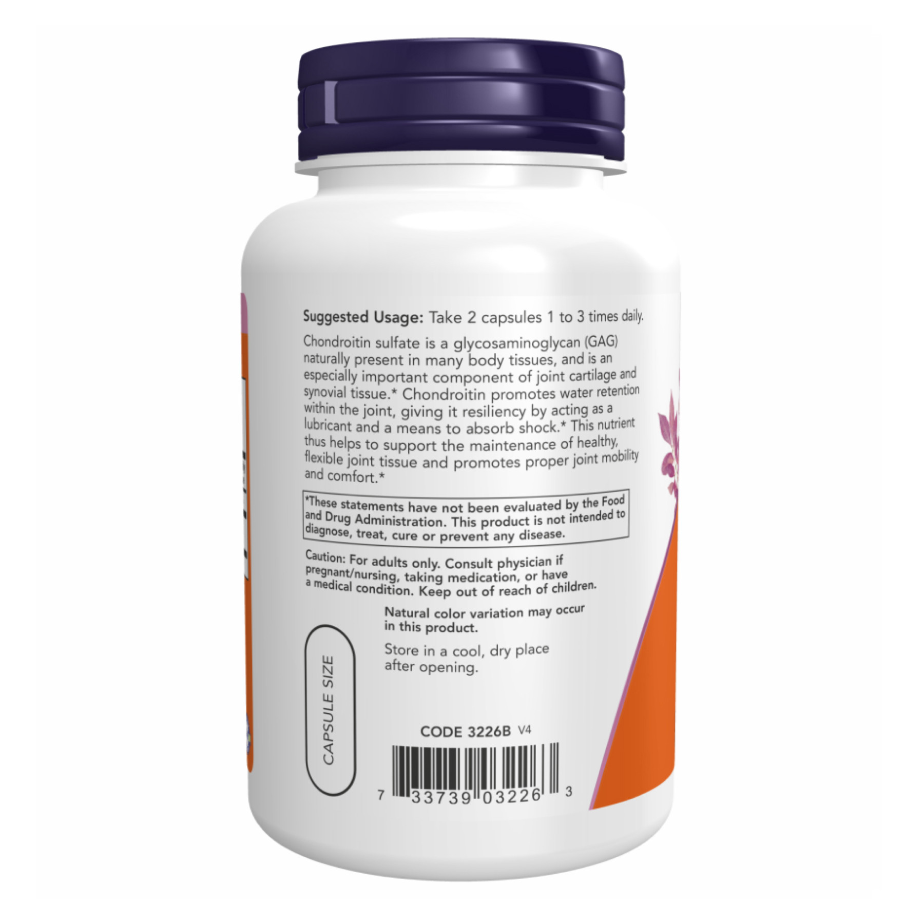 Капсули Chondroitin Sulfate 600mg - 120 caps 2022-10-1386