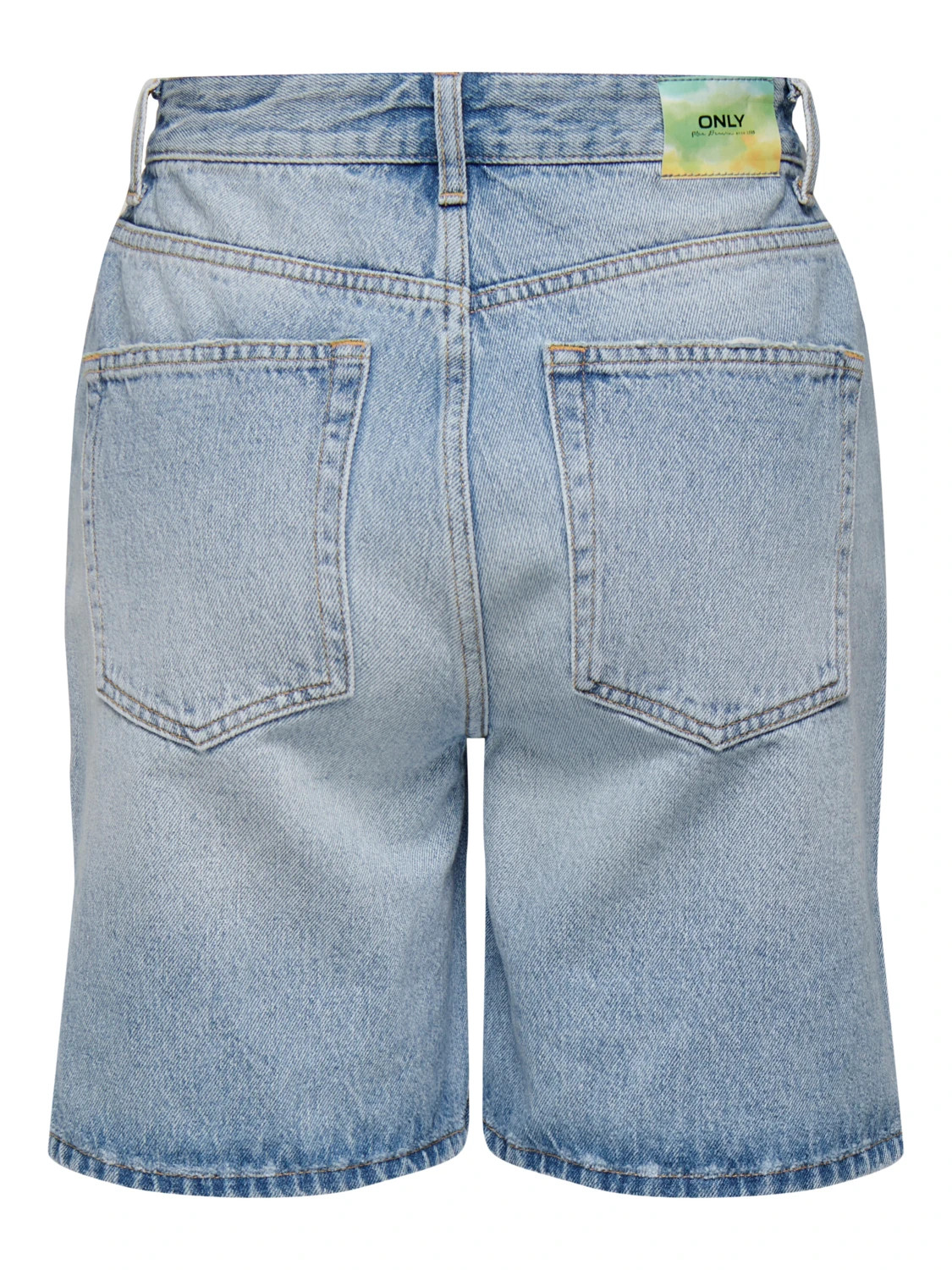 Шорти ONLBILLIE EX HW STRA LB DNM SHORTS DOT 15286816-Light Blue Denim ONLY M Блакитний 15286816-Light Blue Denim