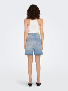 Шорти ONLBILLIE EX HW STRA LB DNM SHORTS DOT 15286816-Light Blue Denim ONLY M Блакитний 15286816-LIGHT BLUE DENIM