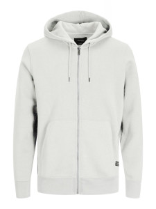 Толстовка JJESOFT BASIC SWEAT ZIP HOOD NOOS 12191895-Cloud Dancer-Fit:REG FIT Jack&Jones L Білий 12191895-CLOUD DANCER-FIT