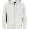 Толстовка JJESOFT BASIC SWEAT ZIP HOOD NOOS 12191895-Cloud Dancer-Fit:REG FIT Jack&Jones L Білий 12191895-CLOUD DANCER-FIT