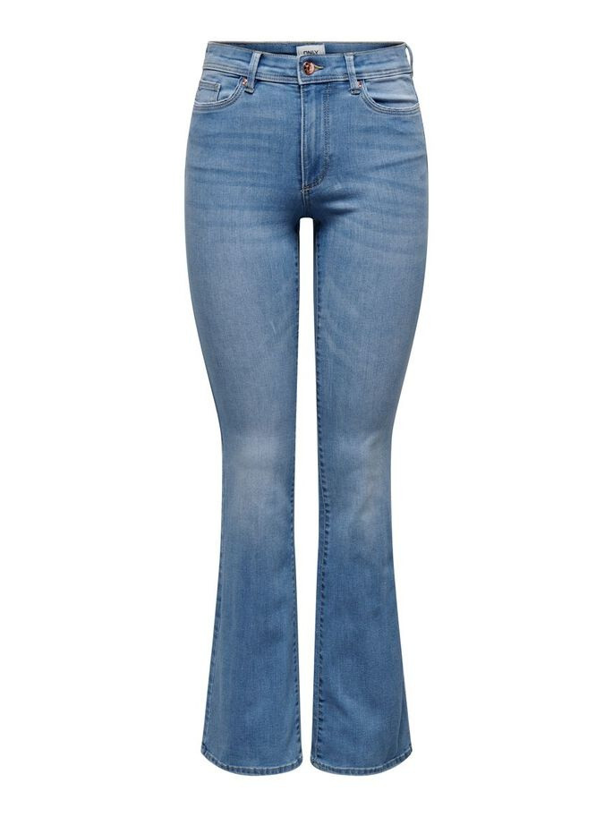 Джинси ONLWAUW HW SK FLARE BJ759 NOOS 15228781-Light Medium Blue Denim ONLY L/32 Блакитний 15228781-LIGHT MEDIUM BLU