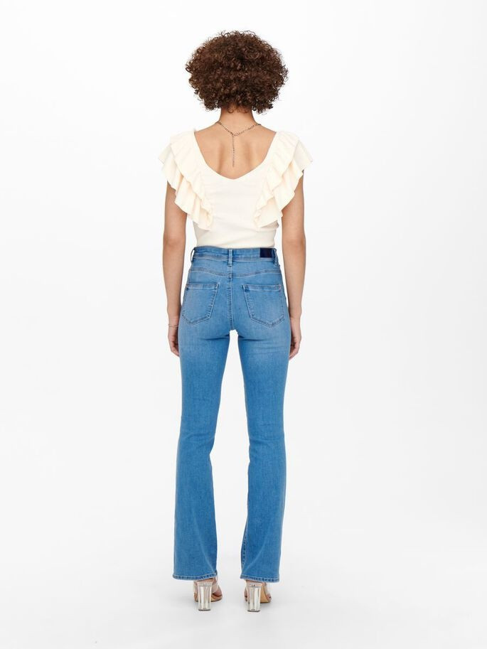 Джинси ONLWAUW HW SK FLARE BJ759 NOOS 15228781-Light Medium Blue Denim ONLY L/32 Блакитний 15228781-LIGHT MEDIUM BLU
