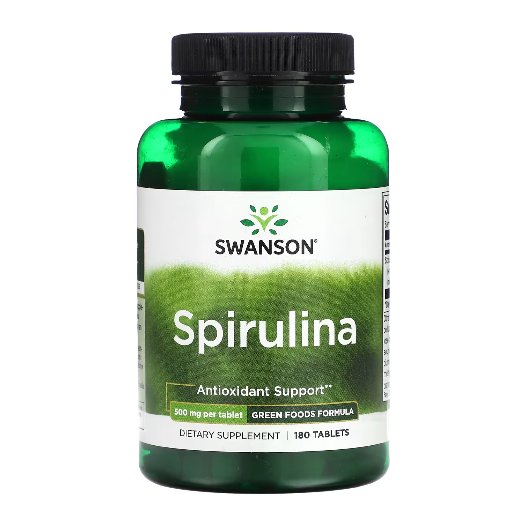 Таблетки Swanson Spirulina 500mg - 180 tabs 2023-10-4060