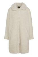 Пальто ONLEVA LONG TEDDY COAT OTW 15234980-Moonbeam ONLY M Бежевий 15234980-Moonbeam