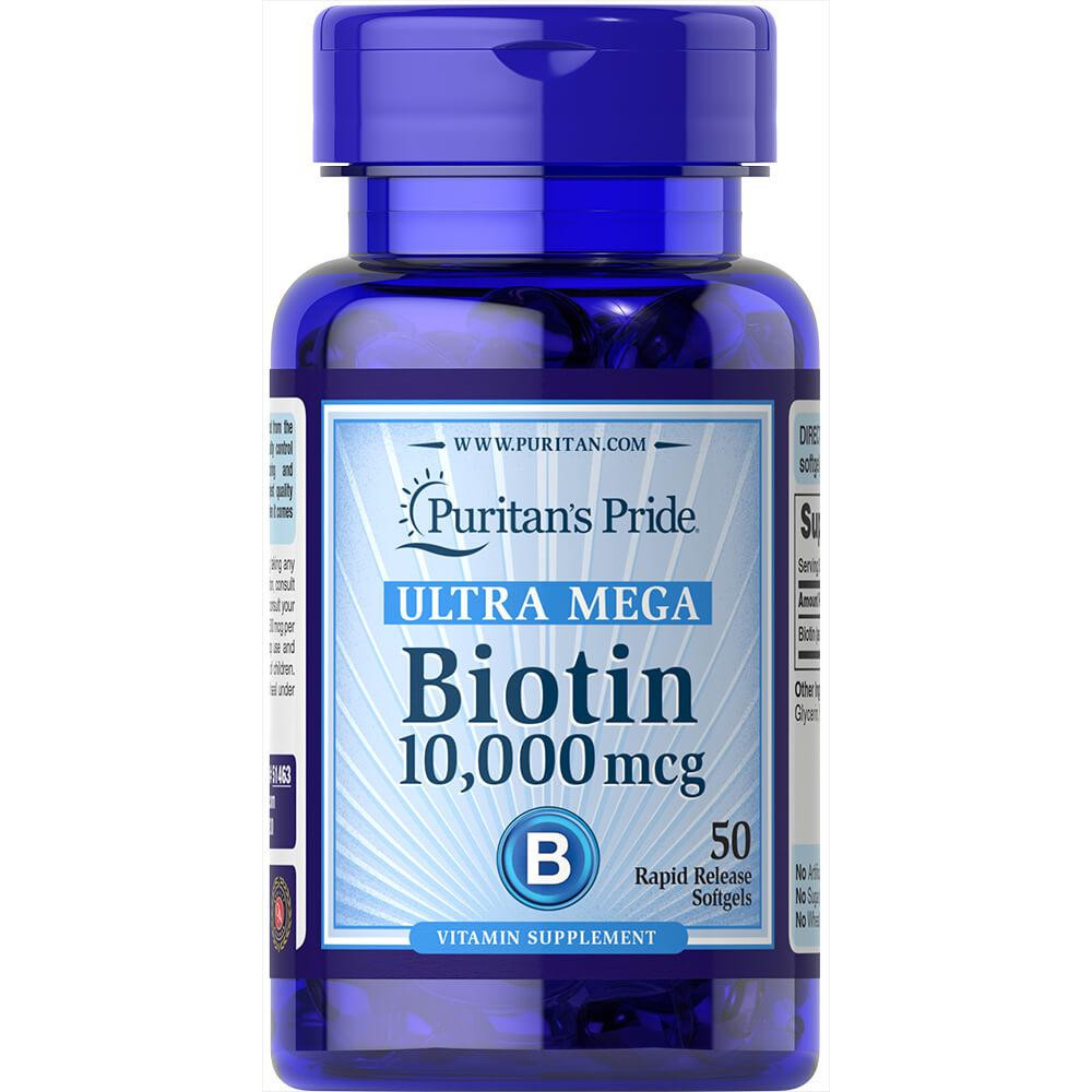 Капсули Biotin 10000mcg - 100caps 100-50-4681582-20