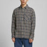 Сорочка JORPARKER CHECK SHIRT LS 12191200-Navy Blazer-Checks:/SLIM Jack&Jones L Темно-синій 12191200-NAVY BLAZER-CHEC